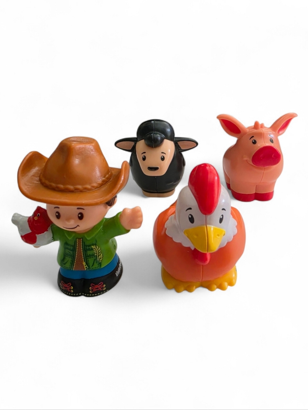 Fisher Price Little People Farm Animals & Farmer Bundle Pig Sheep Chicken Toys - Picture 2 of 10